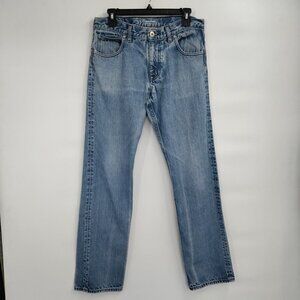 Quiksilver Regular Fit 100% Cotton High-Rise Straight Leg Denim Jeans 31 Women